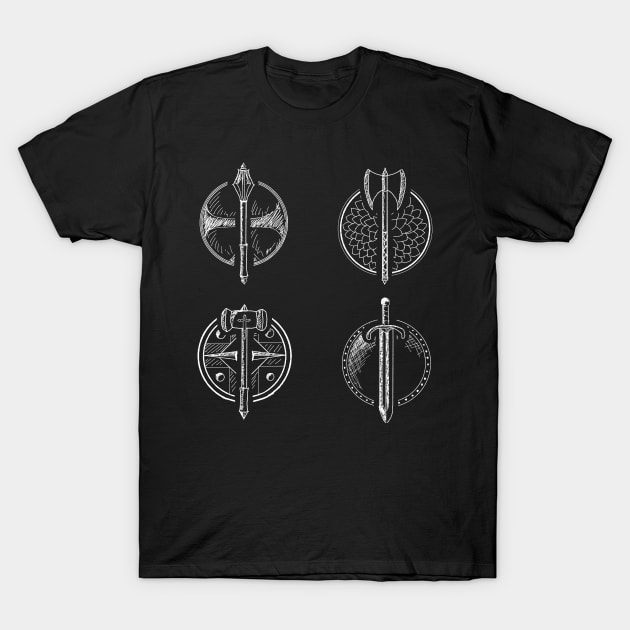 Weapons T-Shirt by themanyartsofknight